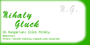 mihaly gluck business card
